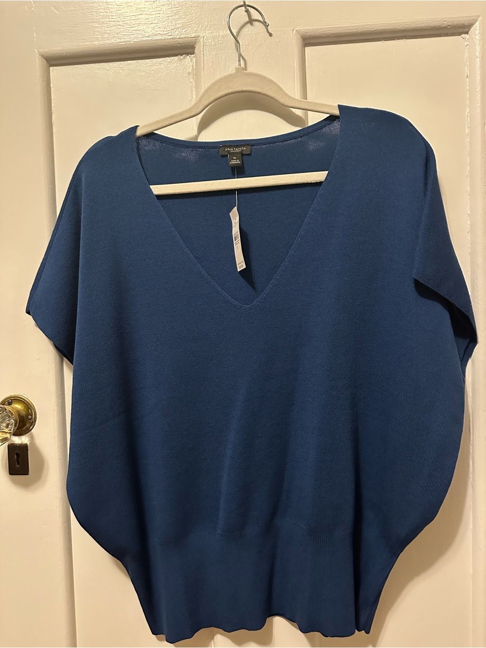 Ann Taylor Factory Dolman Sleeve Wedge Sweater V-Neck NWT